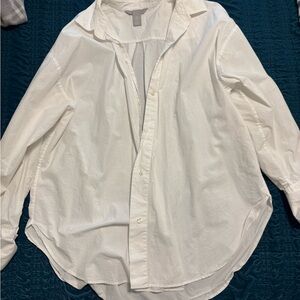 H&M White Button Down Shirt